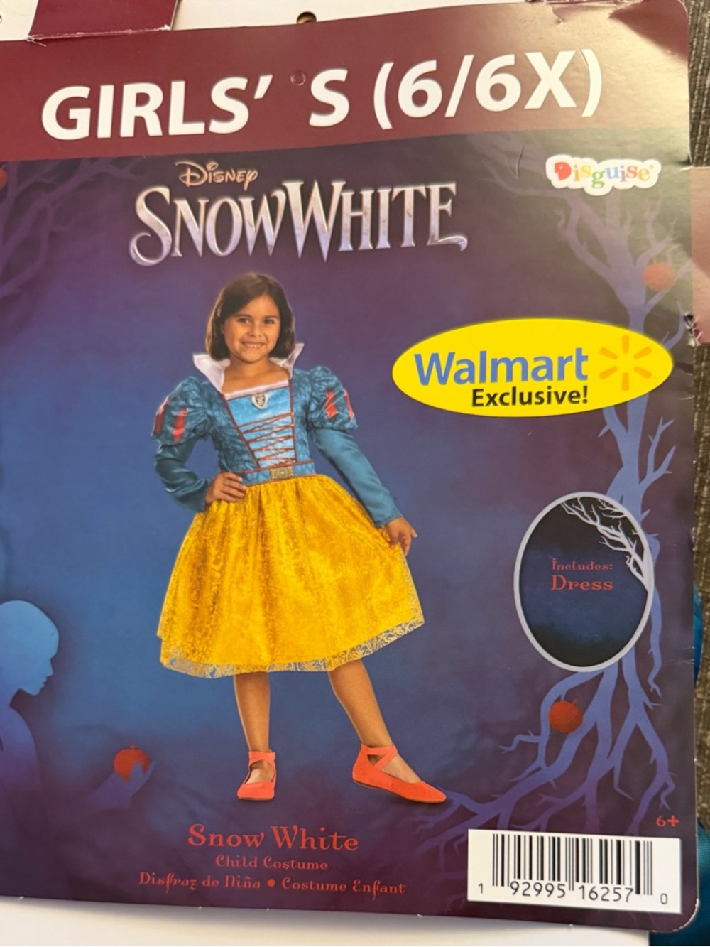Disney Snow White Girls' Costume - Blue & Yellow 6X